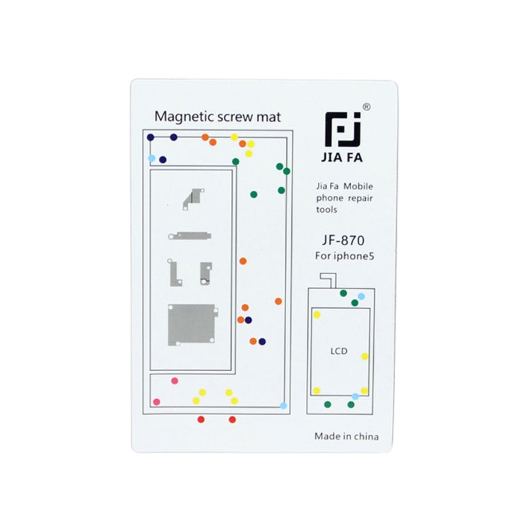 Tappetino per viti magnetiche JIAFA per iPhone 5, For 5 Tappetino per viti magnetiche JIAFA per iPhone 5, For 5
